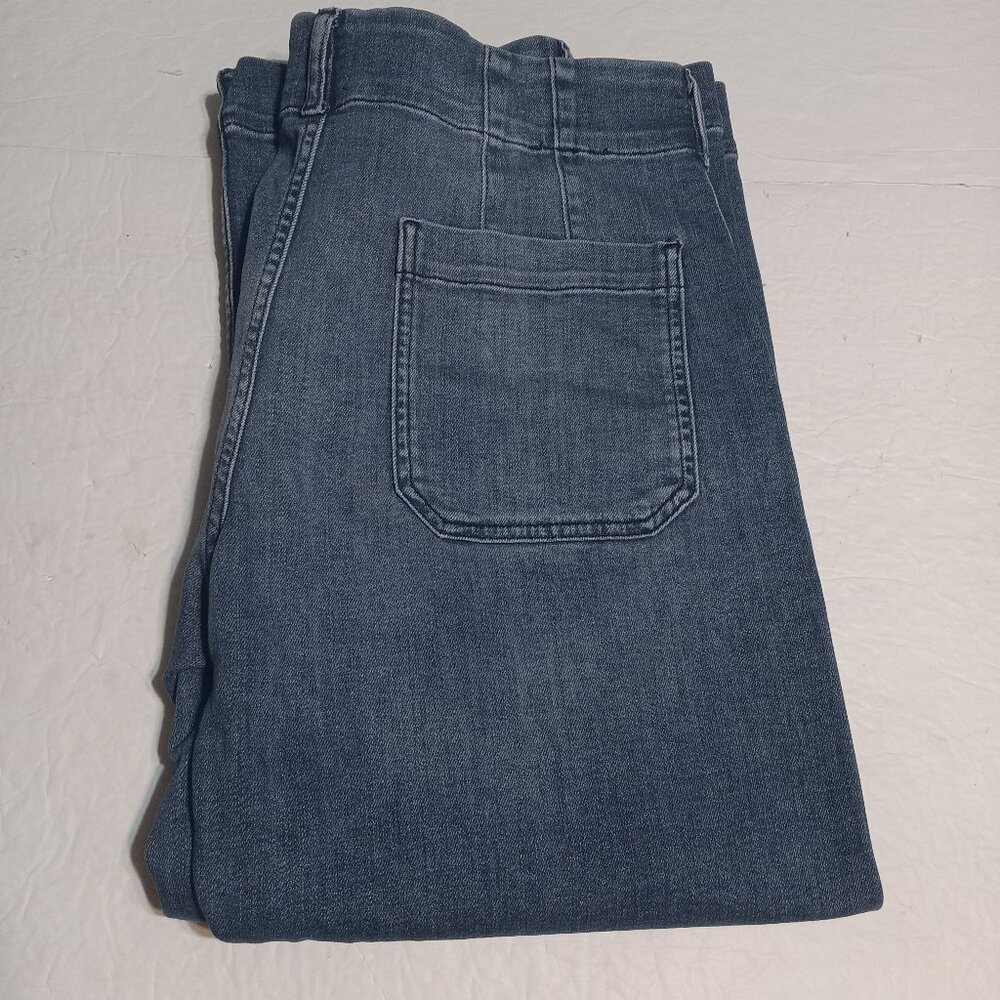 Maeve Women's The Colette Crop High Rise Wide Leg Jeans 32P